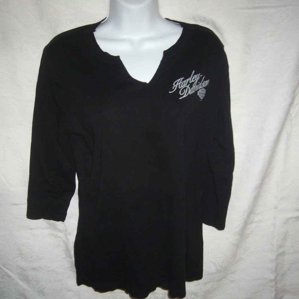 Harley Davidson V neck ladies T